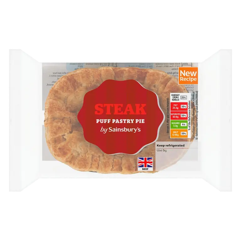 Steak Puff Pastry Pie 150g