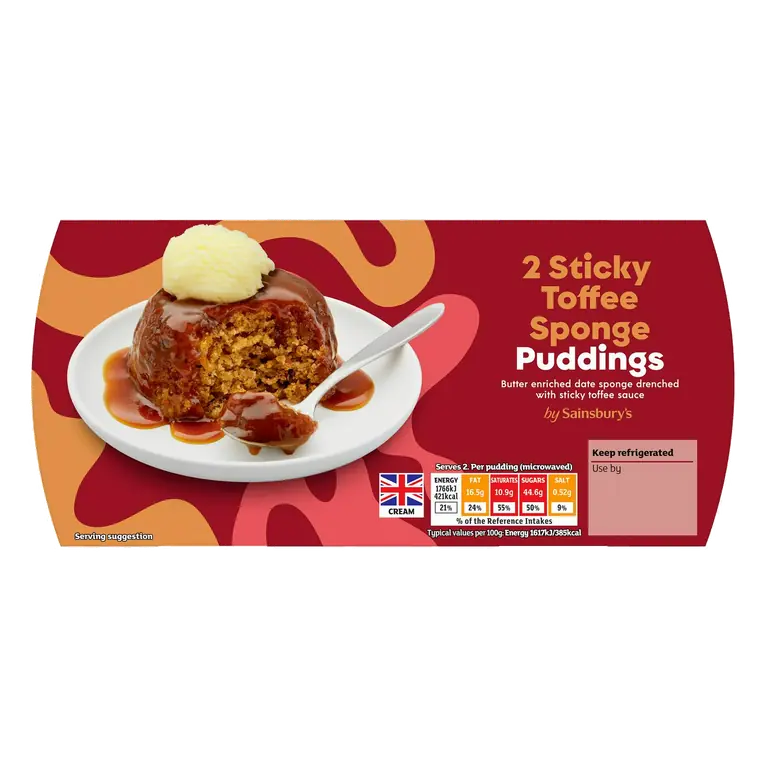 Sticky Toffee Sponge Pudding 2x110g