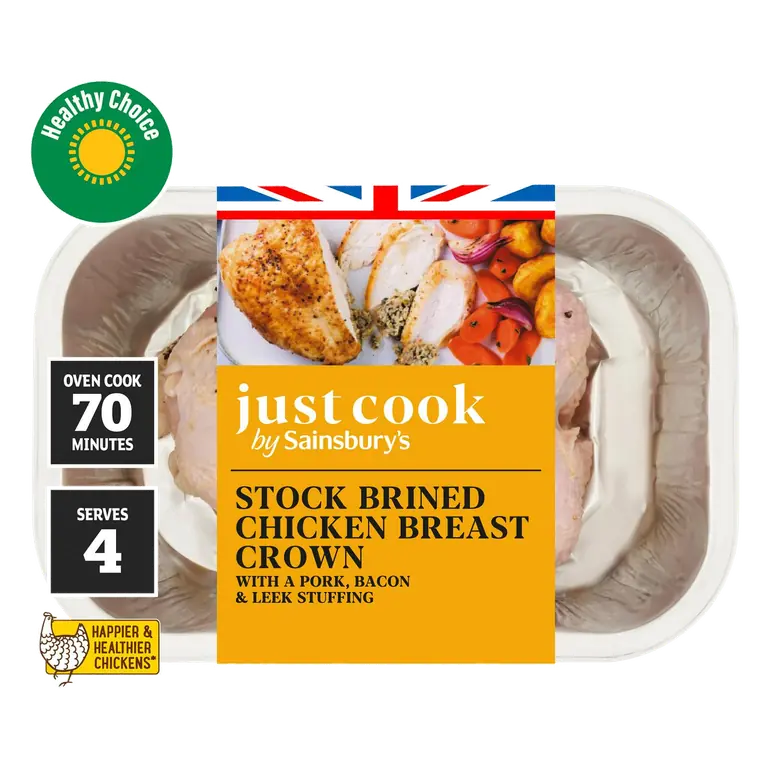 Stock Brined British Chicken Breast Stuffed Crown 660g (serves 3 to 4)