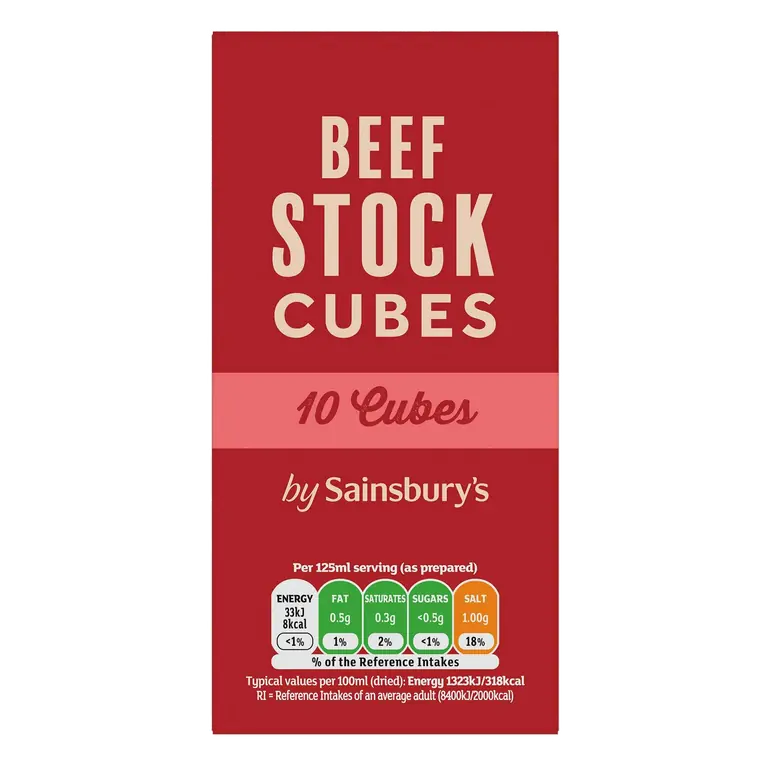 Stock Cubes, Beef 10x10g