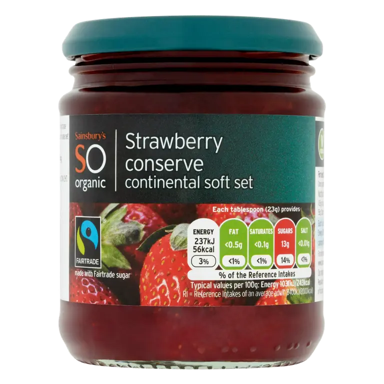 Strawberry Conserve, SO Organic 340g