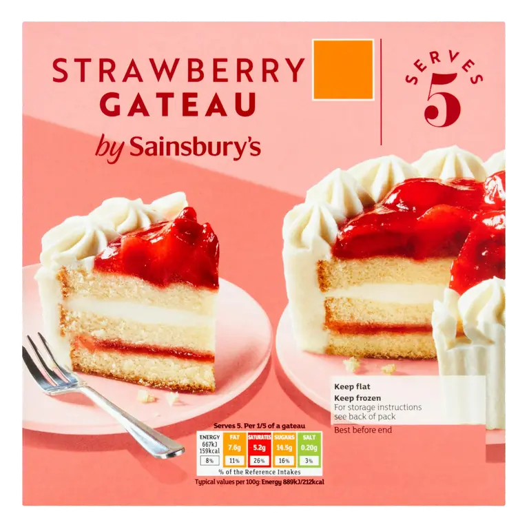 Strawberry Gateau 375g
