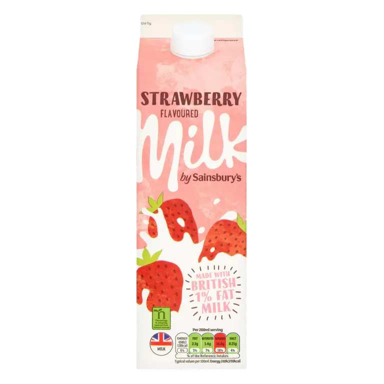 Strawberry Milkshake 1L