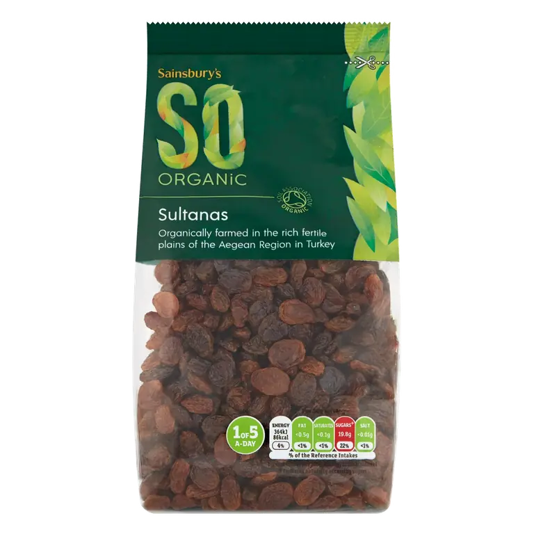 Sultanas, SO Organic 500g
