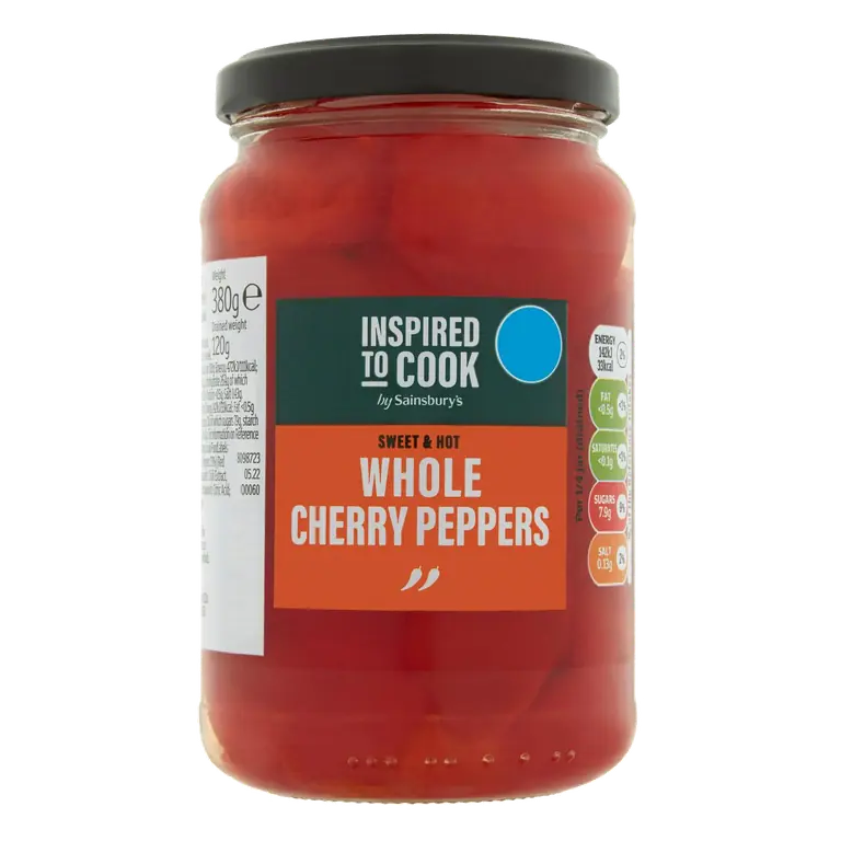 Sweet & Hot Whole Cherry Peppers, Inspired to Cook 380g (120g*)