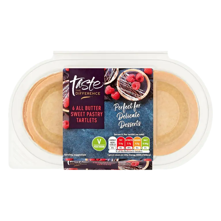 Sweet Pastry Tartlets, Taste the Difference x6 138g