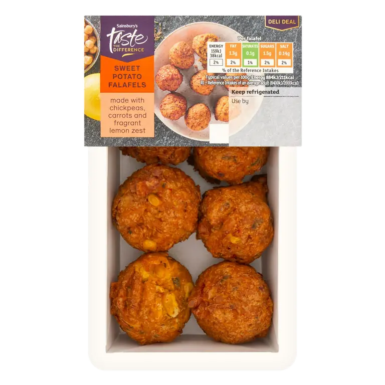 Sweet Potato Falafels, Limited Edition, Taste the Difference 144g