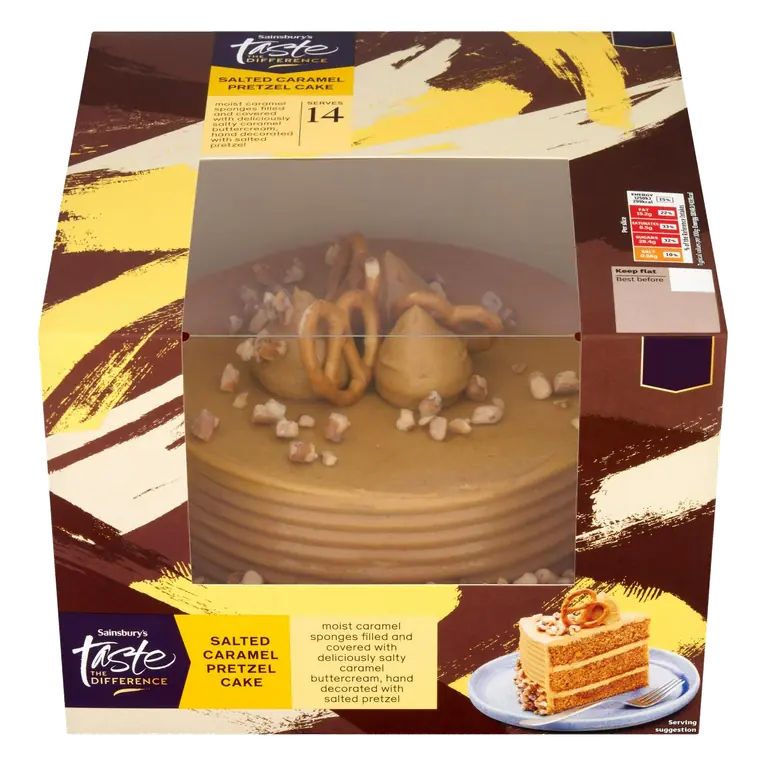 Sweet & Salty Pretzel Cake, Taste the Difference 965g