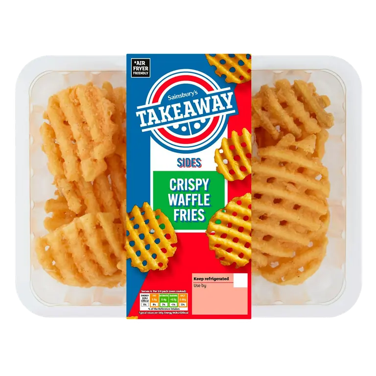 Takeaway Sides Crispy Waffle Fries 300g