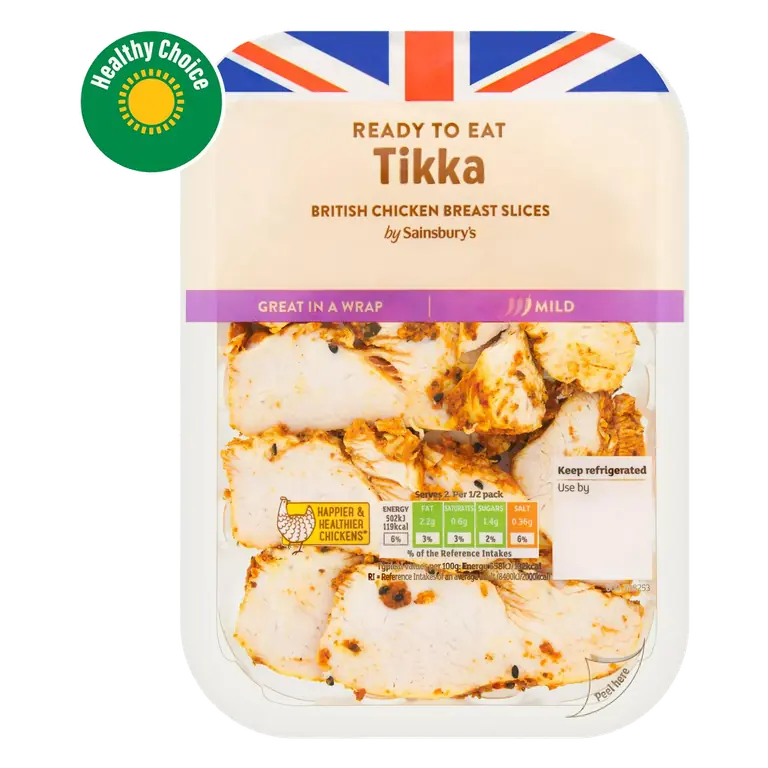 Tikka Sliced British Chicken Breast 180g