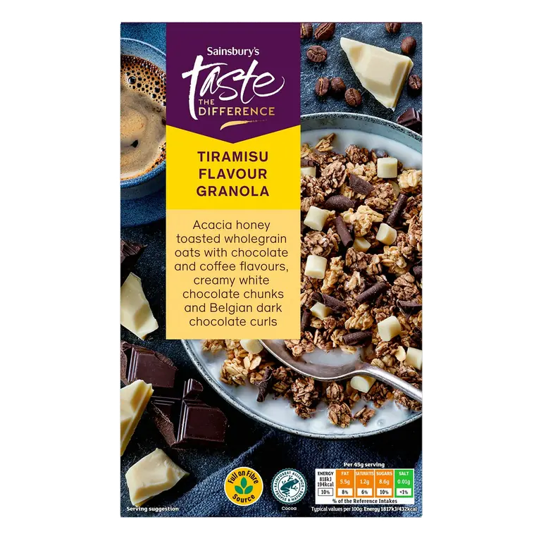 Tiramisu Flavour Granola, Taste the Difference 500g