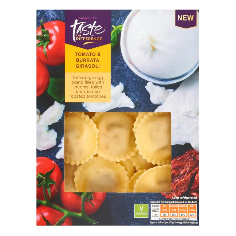 Tomato & Burrata Girasoli, Taste the Difference 250g