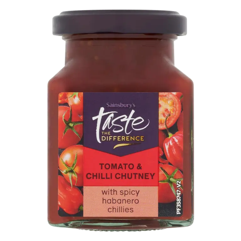 Tomato & Chilli Chutney, Taste the Difference 220g