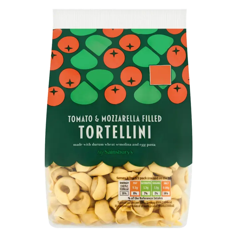 Tomato & Mozzarella Filled Tortellini 250g