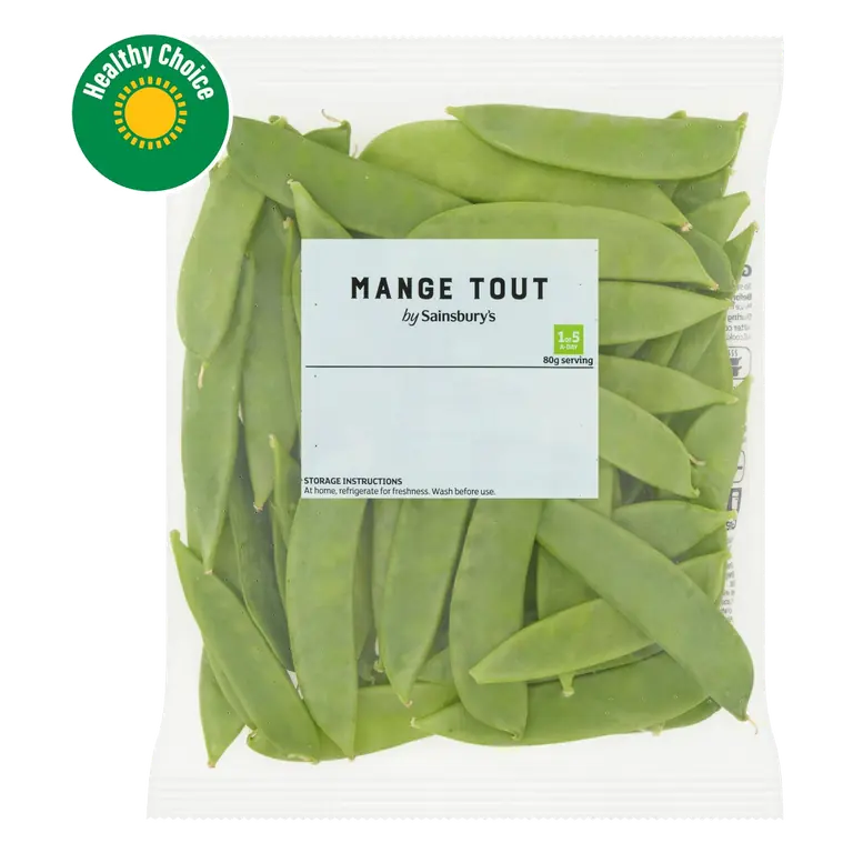 Trimmed Mange Tout 200g