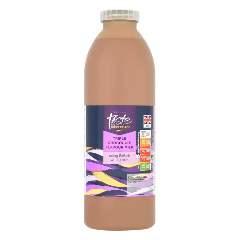 Triple Belgian Chocolate Milk, Taste the Difference 750ml