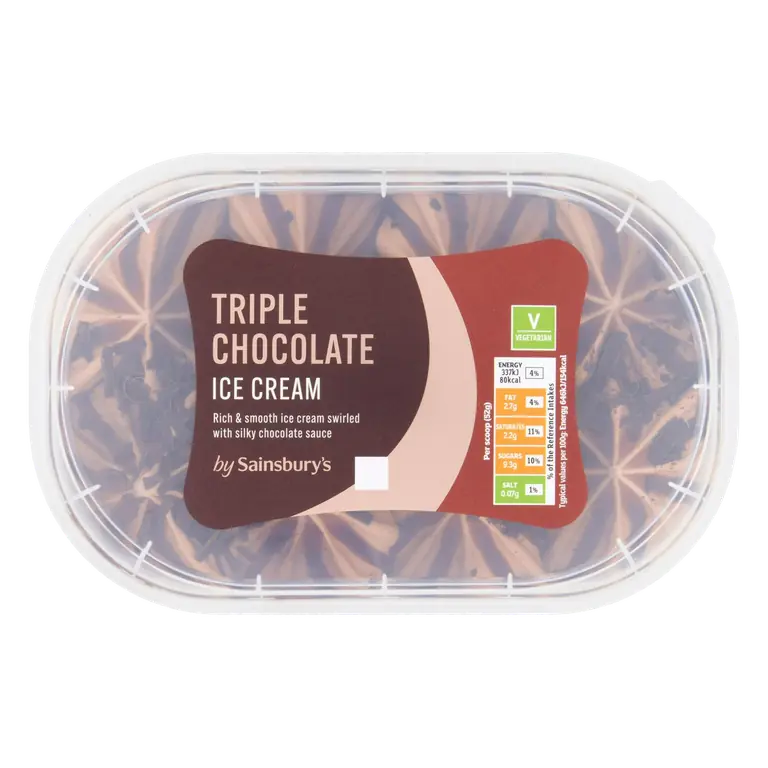 Triple Chocolate Ice Cream 900ml
