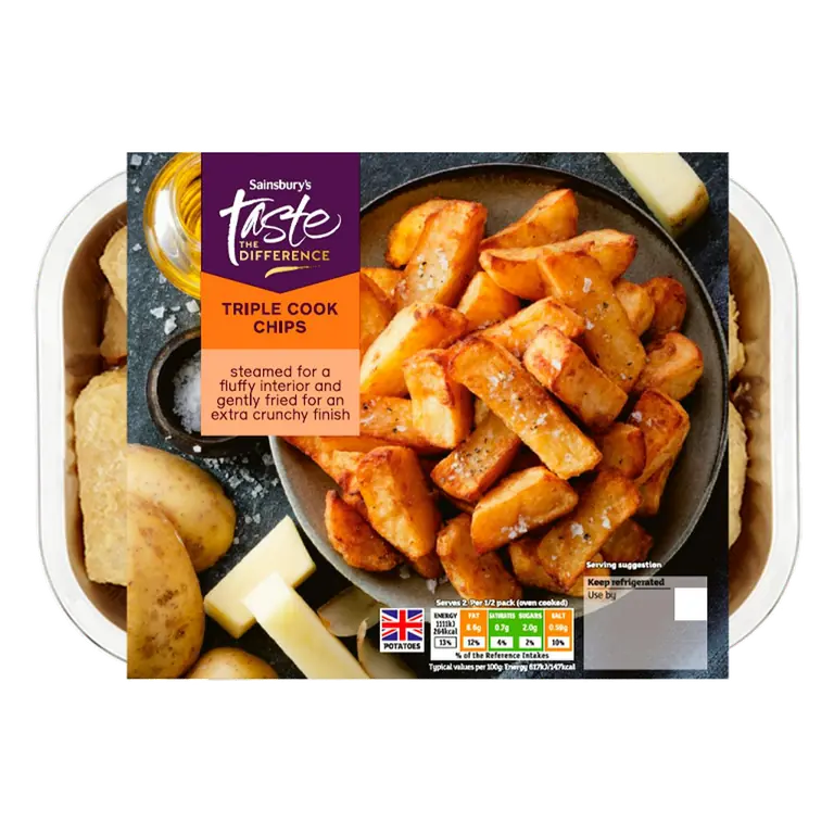 Triple Cook Chips, Taste the Difference 400g