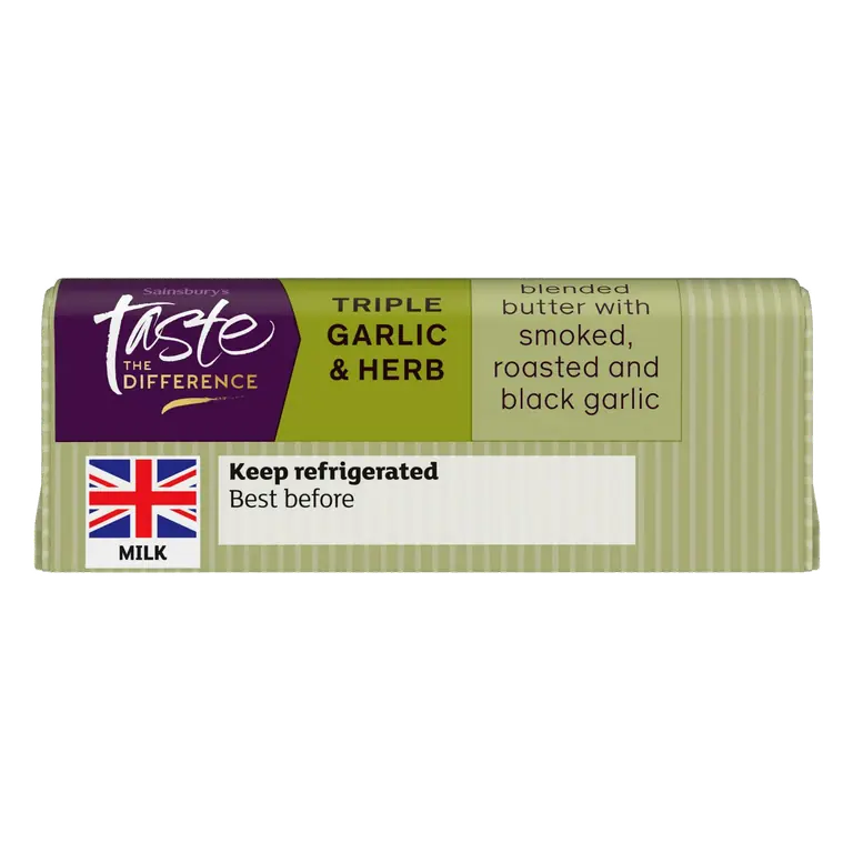 Triple Garlic & Herb Butter, Taste the Difference 90g