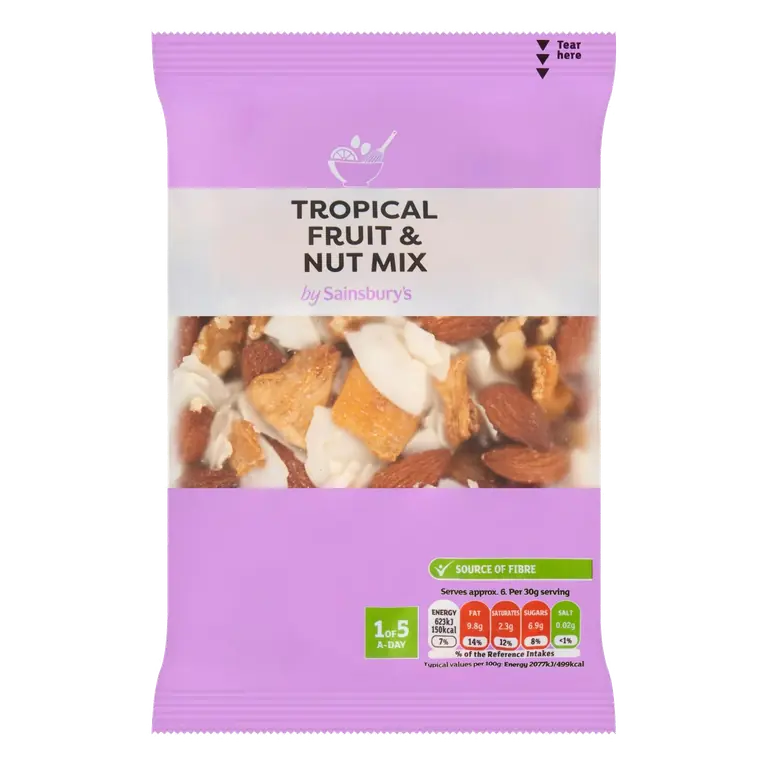 Tropical Fruit & Nut Mix 200g
