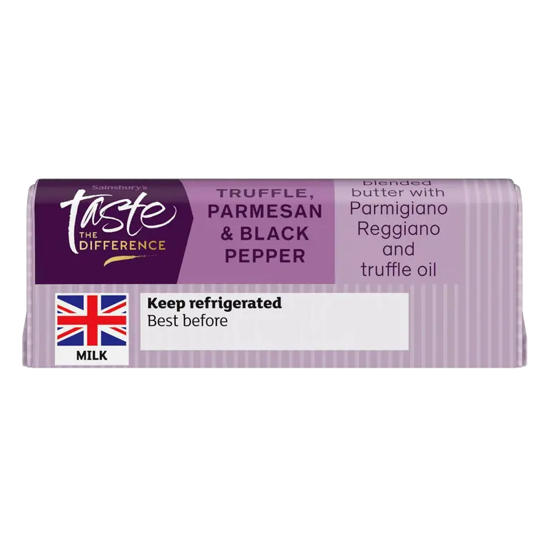 Truffle, Parmesan & Black Pepper Butter, Taste the Difference 90g