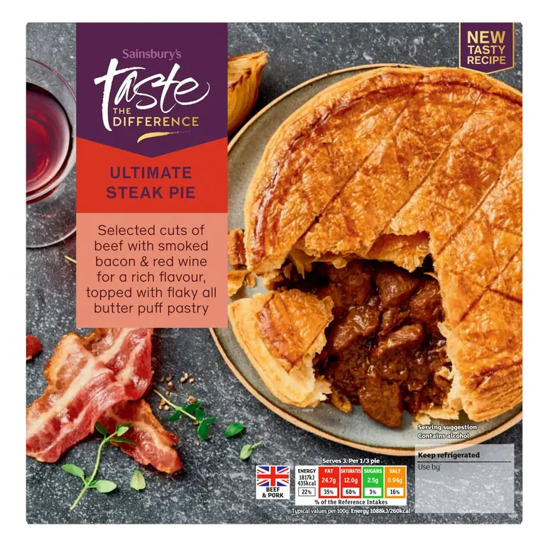 Ultimate Steak Pie, Taste the Difference 500g