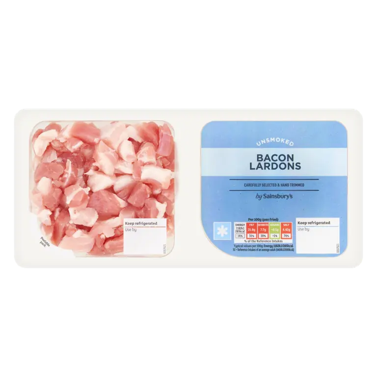 Unsmoked Bacon Lardons 2x125g
