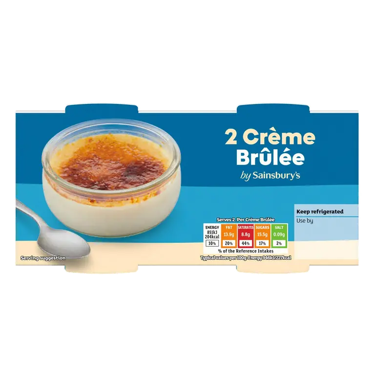 Vanilla Crème Brûlée 2x90g