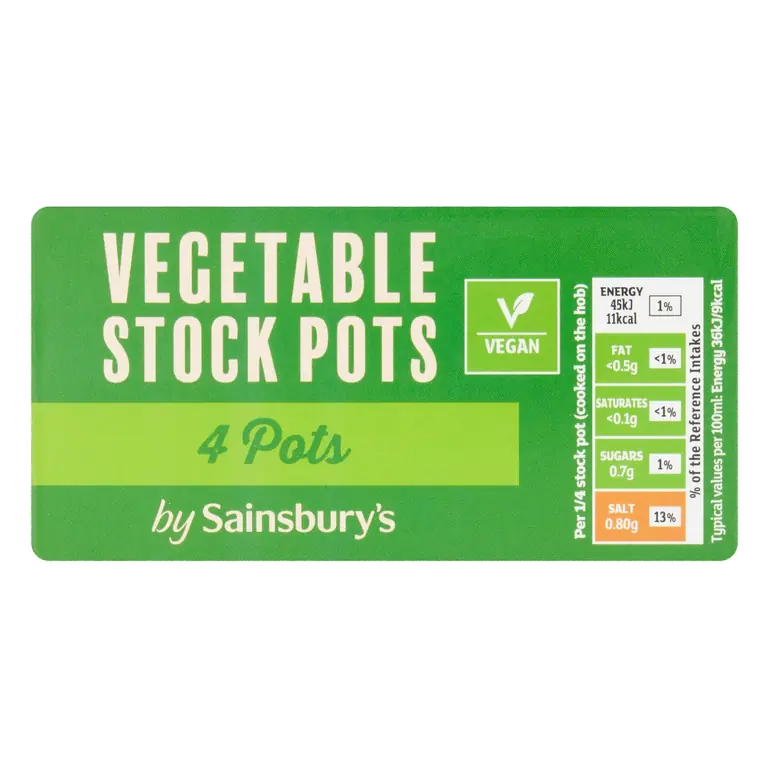 Veg Stock Pots x4 112g