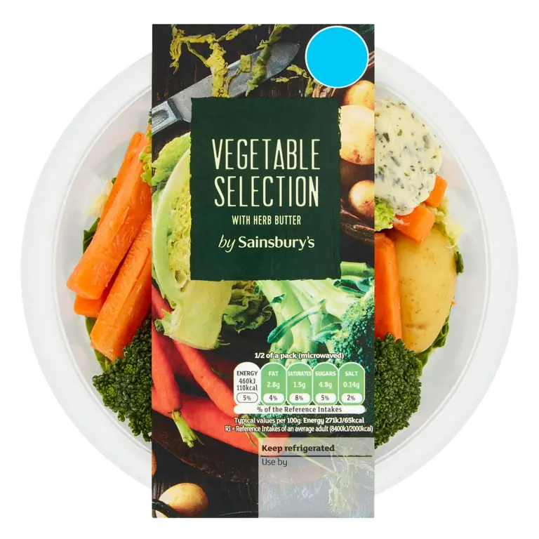 Vegetable Selection with Herb Butter 340g