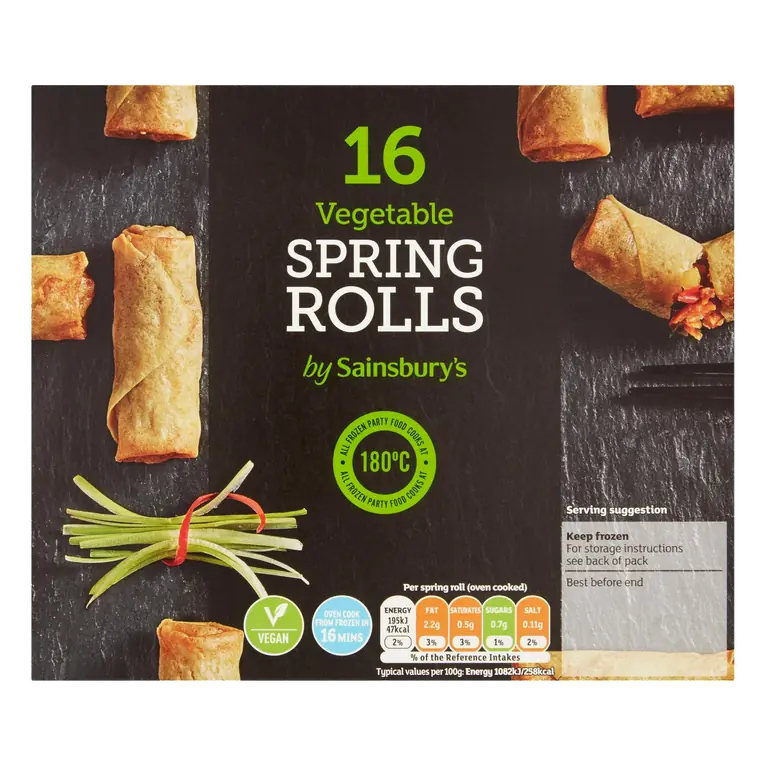 Vegetable Spring Rolls x16 288g