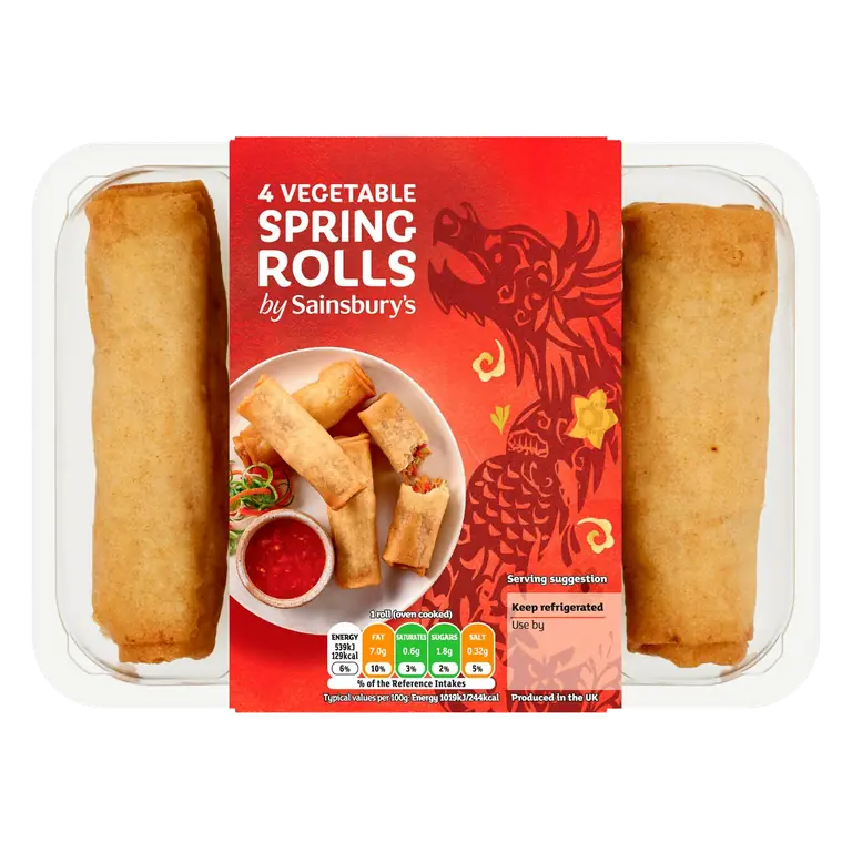 Vegetable Spring Rolls x4 240g
