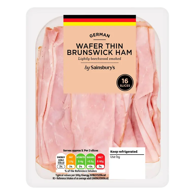 Wafer Thin Brunswick Ham Slices 125g