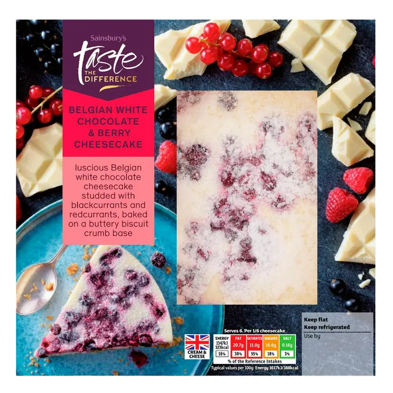 White Chocolate & Berry Cheesecake, Taste the Difference