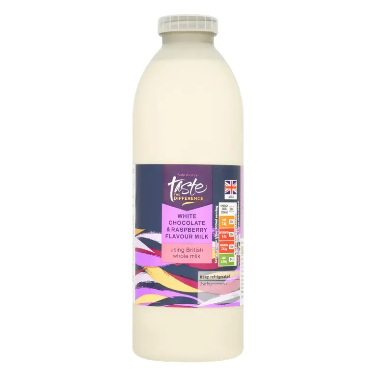 White Chocolate & Raspberry Milk, Taste the Difference 750ml