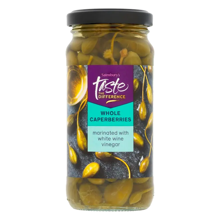 Whole Caperberries, Taste the Difference 230g (120g*)