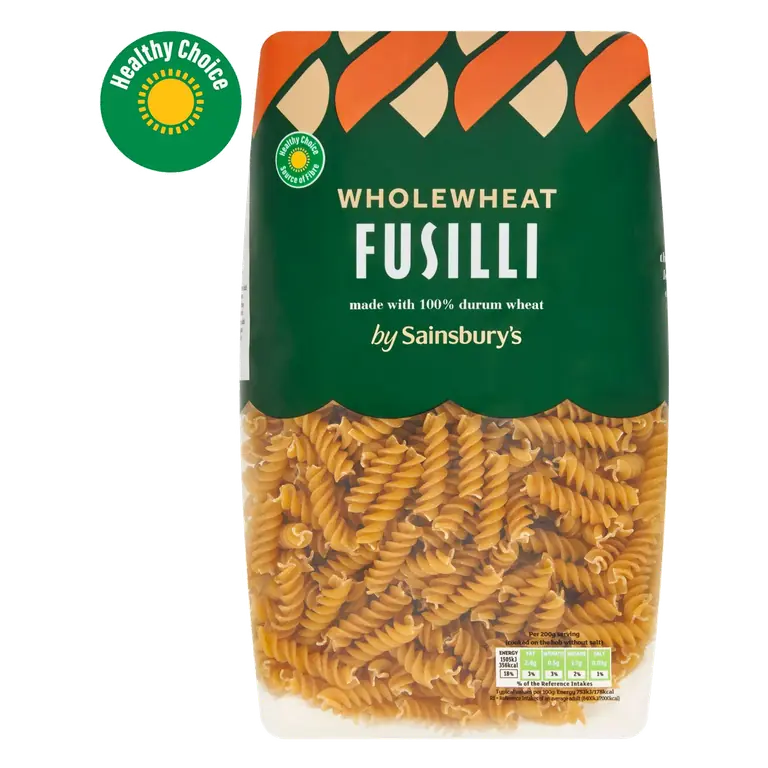 Wholewheat Fusilli Pasta 1kg