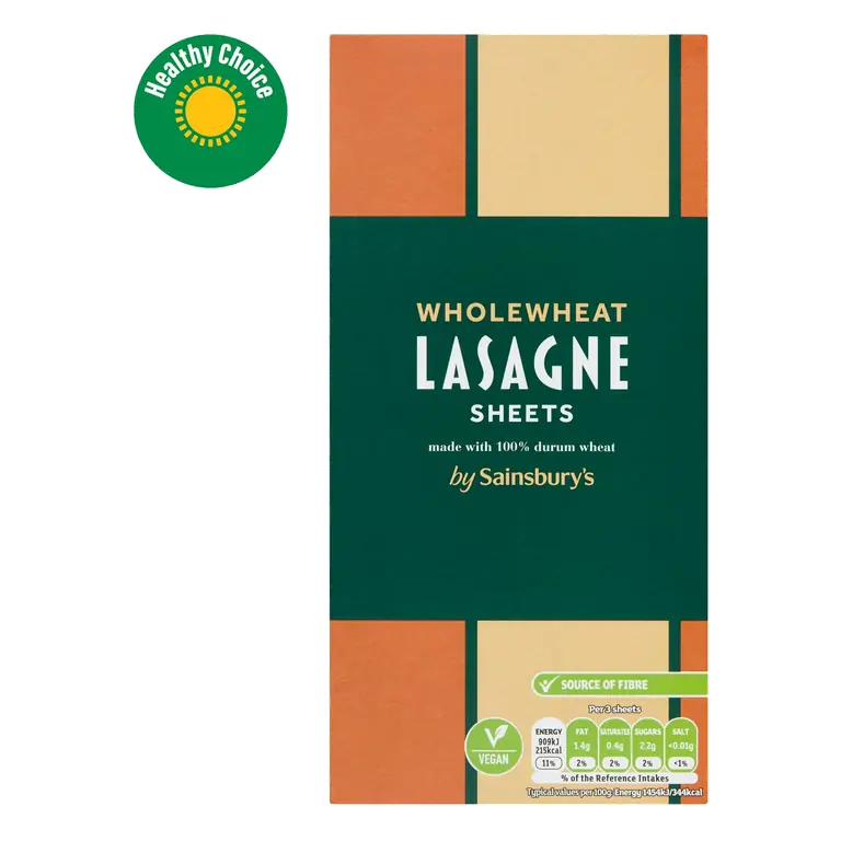 Wholewheat Lasagne Sheets Pasta 500g
