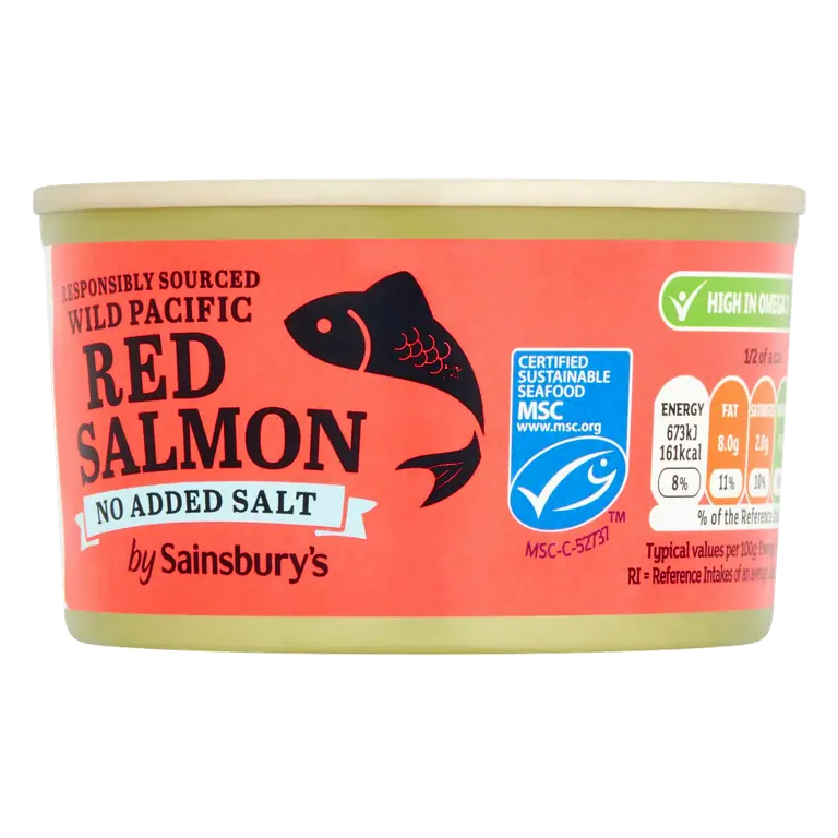 Wild Pacific Red Salmon No Added Salt 212g