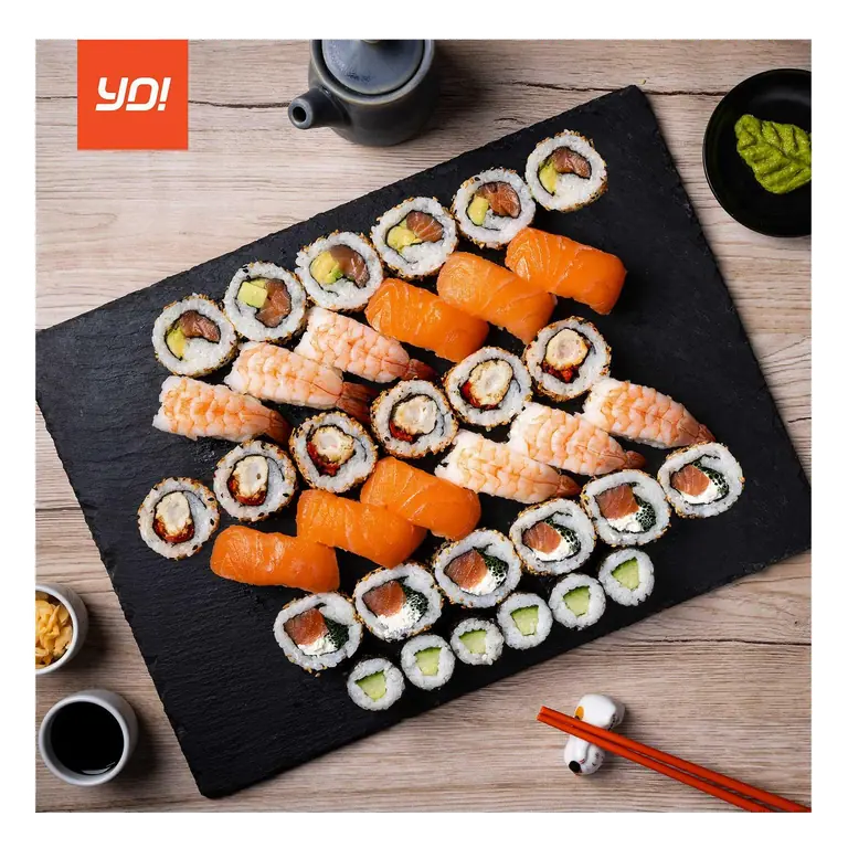 YO! 36 Pieces Sushi Salmon & Prawn Deluxe Selection