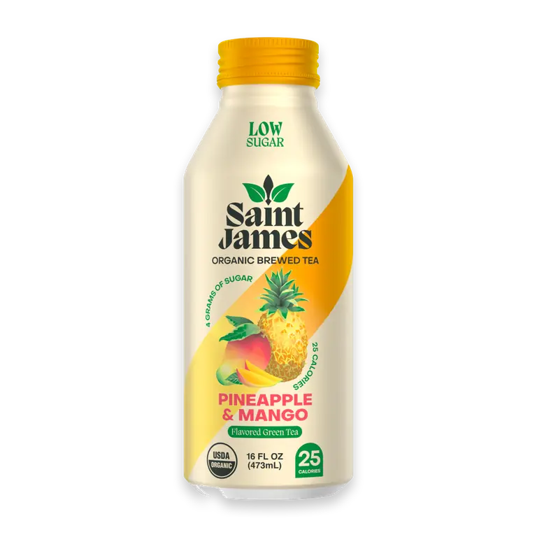 Organic Brewed Green Tea with Pineapple & Mango