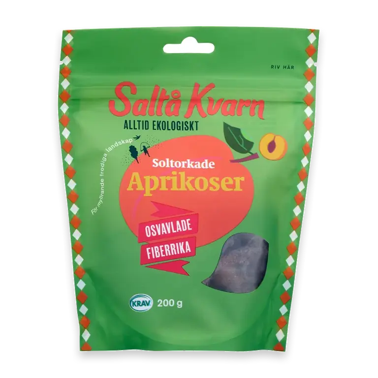 Aprikoser Soltorkade 200g KRAV