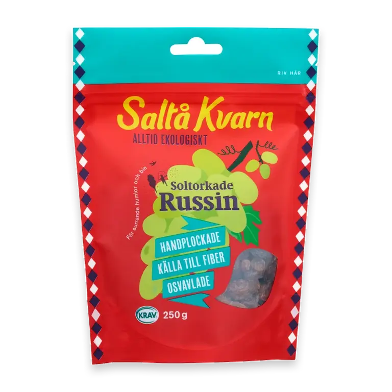 Russin Soltorkade 250g Krav