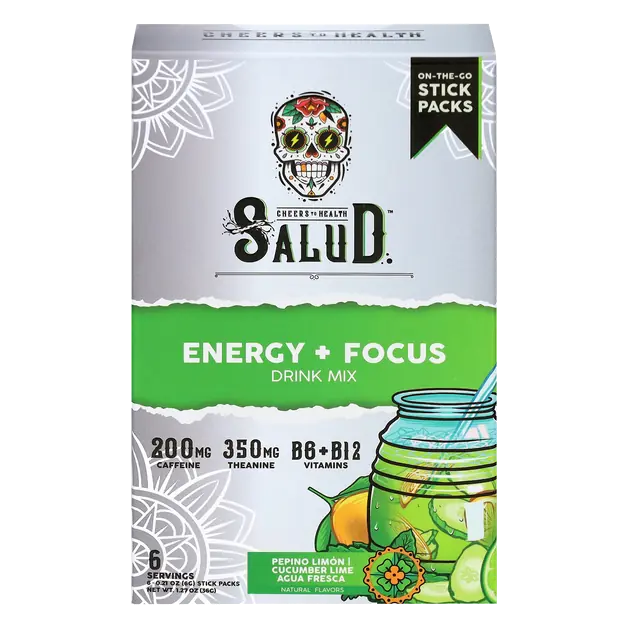 Energy + Focus Cucumber Lime Agua Fresca Drink Mix - 6 ct
