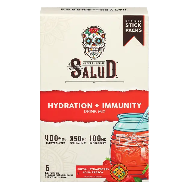 Hydration + Immunity Fresa Strawberry Agua Fresca Drink Mix - 6 ct