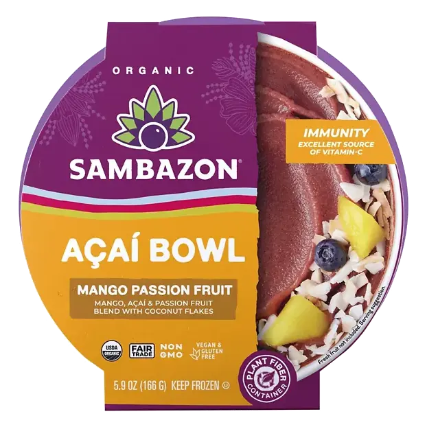 Organic Mango Passion Fruit Acai Bowl