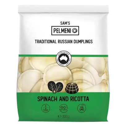 Frozen Pelmeni Cheese & Spinach Dumplings