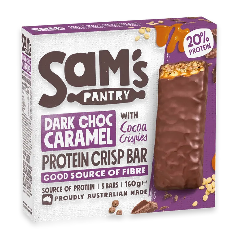 Protein Crisp Bars Dark Choc Caramel