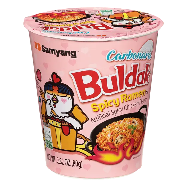 Buldak Carbonara Chicken Flavor Ramen Cup
