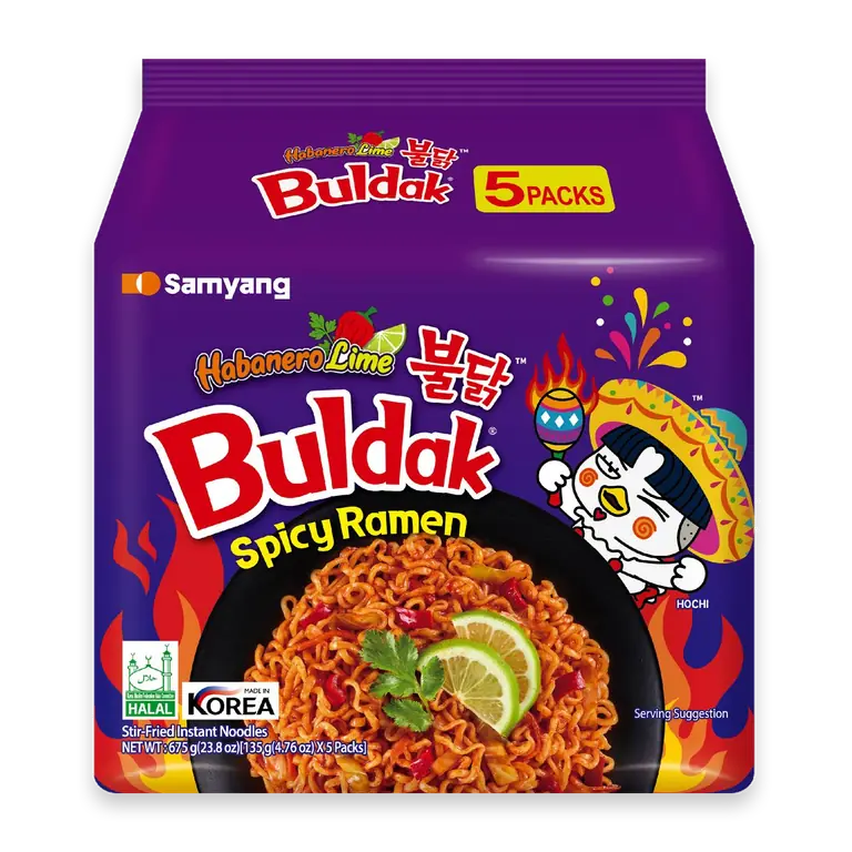 Buldak Habanero Lime Spicy Ramen